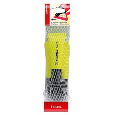 STA PACK/3 SURL BOSS NEON JAUNE 72/3-24
