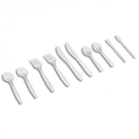HUH P/100 FOURCHETTES PLAST BLC 800911B