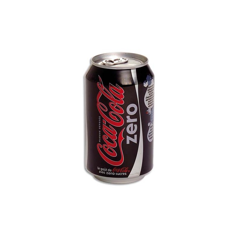 COCA COLA Zéro canette de boisson gazeuse pétillante sans sucre de 33 cl