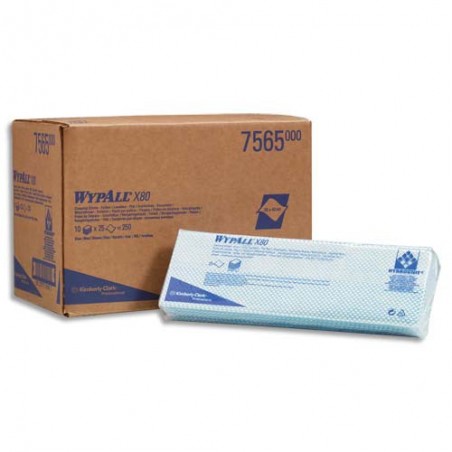 KIM P/25 LAVETTE WYPALL BLEU 25X42 7565