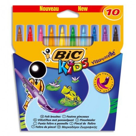 BIC P/10 FEUT VISAQUARELLE ASS 8289641