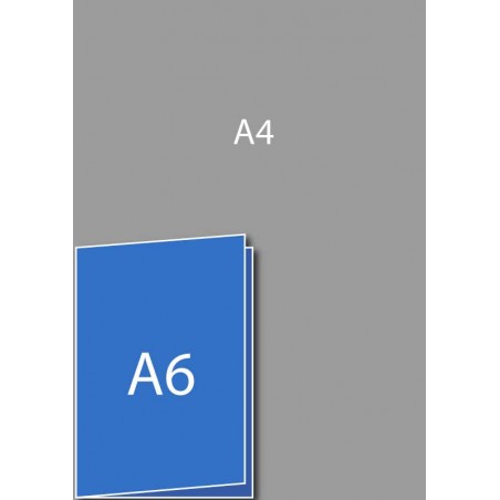 Dépliant A6 (A5 plié en deux)