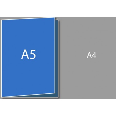 Dépliant A5 (A4 plié en deux)