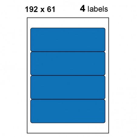 Etiquettes adhésives brillantes 192x61mm