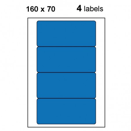 Etiquettes adhésives brillantes 160x70mm