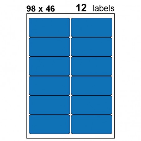 Etiquettes adhésives brillantes 98x46mm