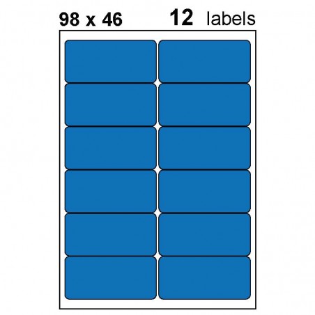 Etiquettes adhésives brillantes 98x46mm