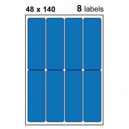 Etiquettes adhésives brillantes 48x140mm