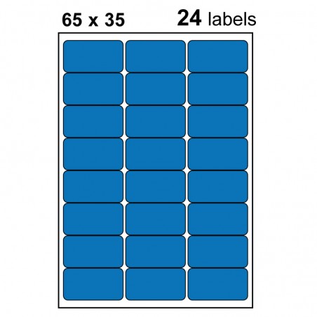 Etiquettes adhésives brillantes 65x35mm