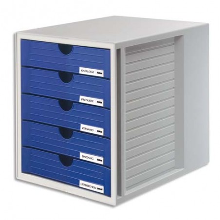 HAN MODUL 5TIROIR SYSTEMBOX GR/BL 145014