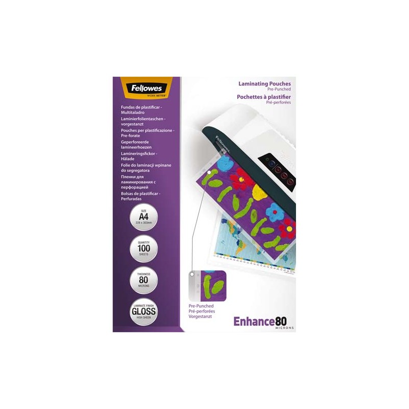 FEL B/100 POCH PRE-PERF A4 80MIC 5452502 FEL B/100 POCH PRE-PERF A4 80MIC 5452502