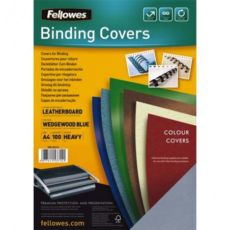 FEL B/100 COUV GR CUIR A4 BL CL 5371403