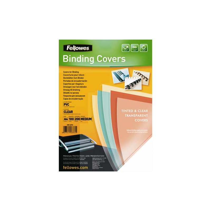FEL B/100 COUV A4 PVC 200MIC TRS 5376102 FEL B/100 COUV A4 PVC 200MIC TRS 5376102