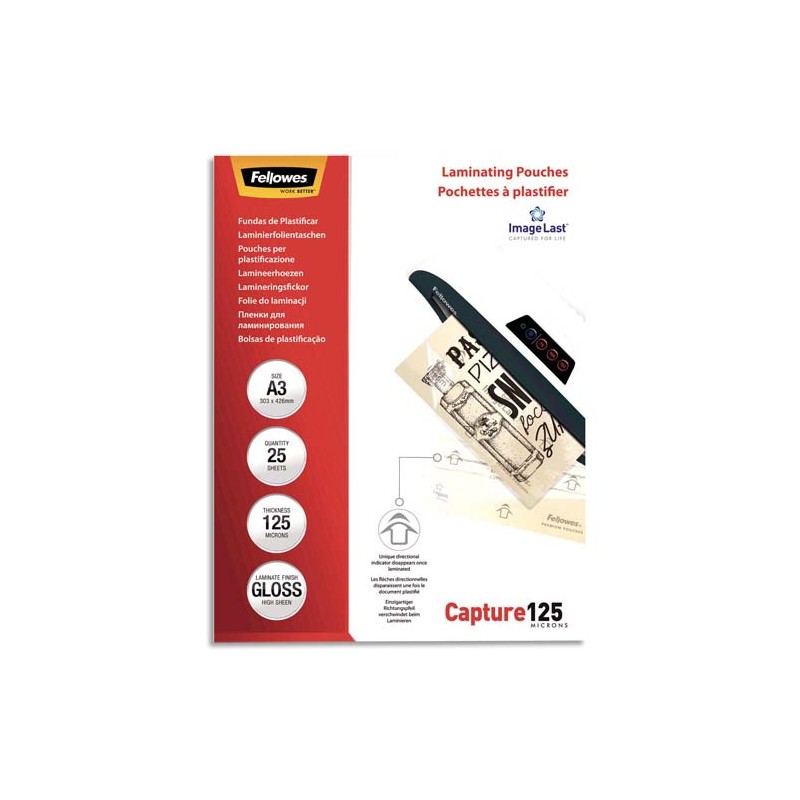 FEL P/25 POCHETT PLASTIF A3 125MIC 53965 FEL P/25 POCHETT PLASTIF A3 125MIC 53965