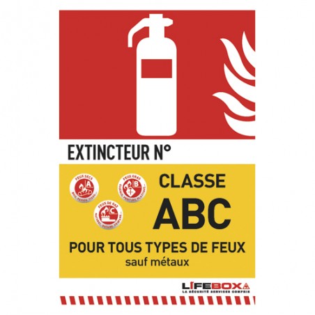 LFX PANNEAU CLAS FEU ABC CLASSEABC