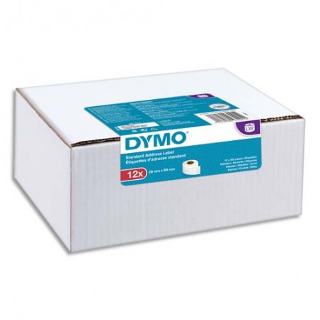 DYM P/12 ETIQ LW STD ADR 28X89MM 2093091