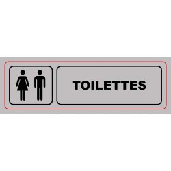 VIS PLAQUE SIGNALQ TOILETTES H/F S24