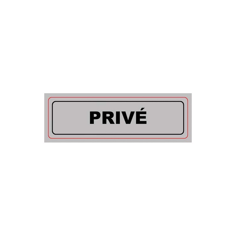 VIS PLAQUE SIGNALQ PRIVE S14