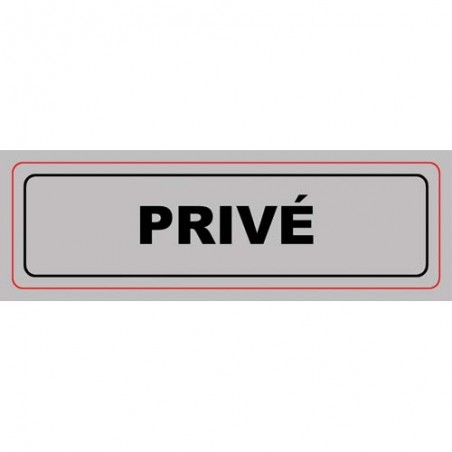 VIS PLAQUE SIGNALQ PRIVE S14