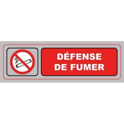 VIS PLAQUE SIGNALQ DEFENSE FUMER S35