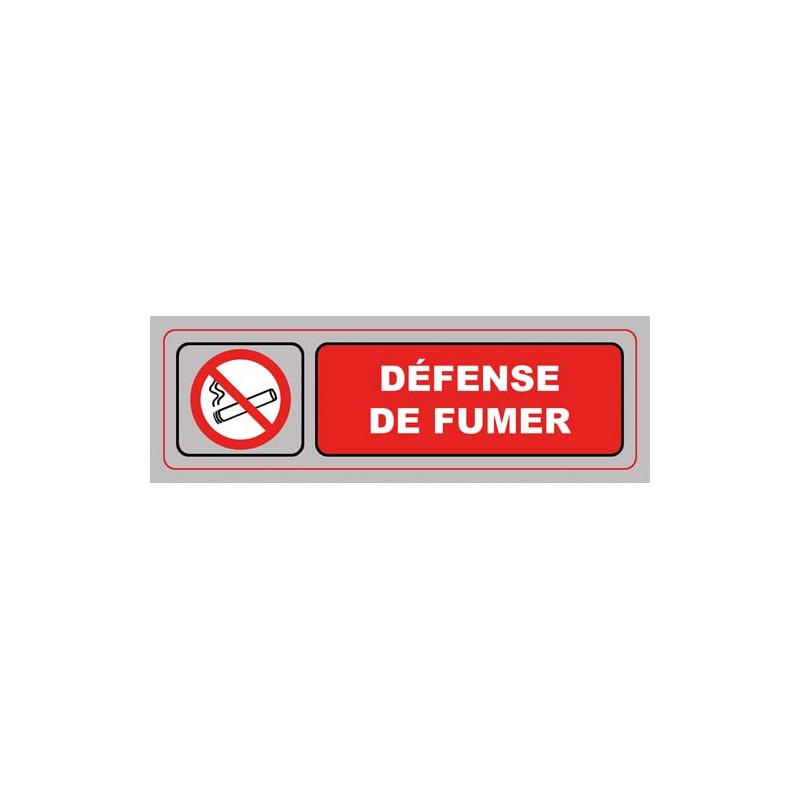 VIS PLAQUE SIGNALQ DEFENSE FUMER S35