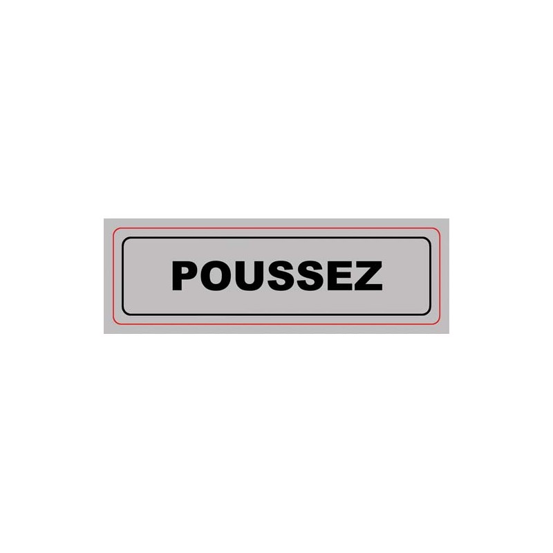VIS PLAQUE SIGNALQ POUSSEZ S29