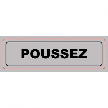 VIS PLAQUE SIGNALQ POUSSEZ S29