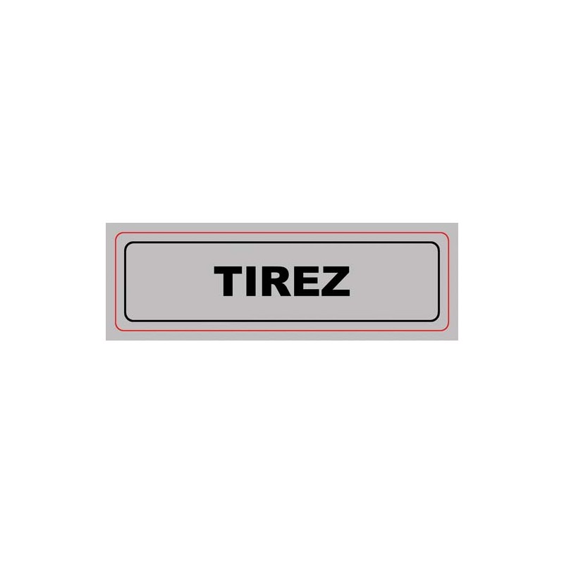 VIS PLAQUE SIGNALQ TIREZ S28