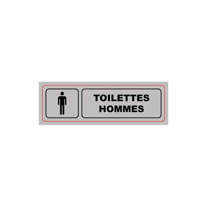 VIS PLAQUE SIGNALQ TOILETTES HOMMES S32