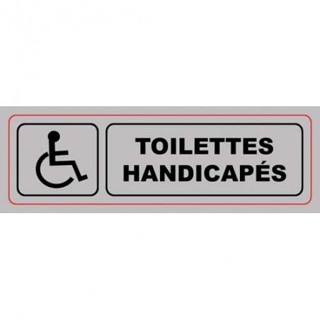 VIS PLAQUE SIGNALQ TOILETTES HANDICA S34