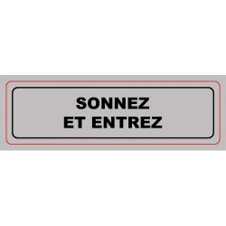 VIS PLAQUE SIGNALQ SONNEZ ENTREZ S11