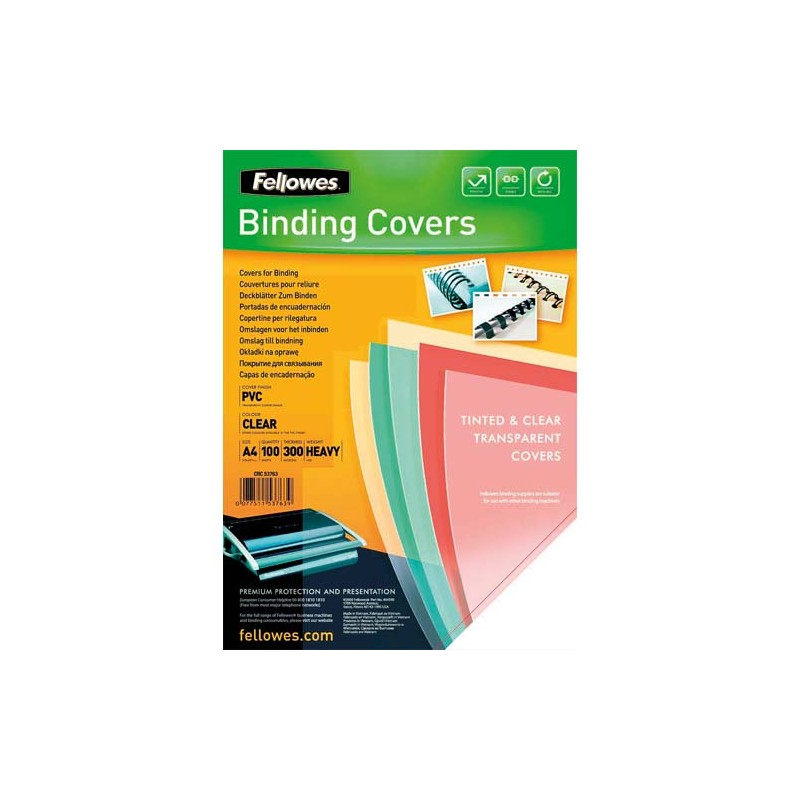 FEL B/100 COUV A4 PVC 300MIC TRS 53763 FEL B/100 COUV A4 PVC 300MIC TRS 53763