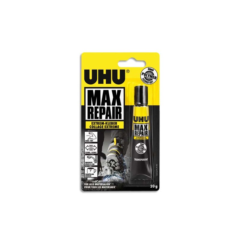 UHU TUBE 20G COLLE MAX REPAIR 45820 UHU TUBE 20G COLLE MAX REPAIR 45820