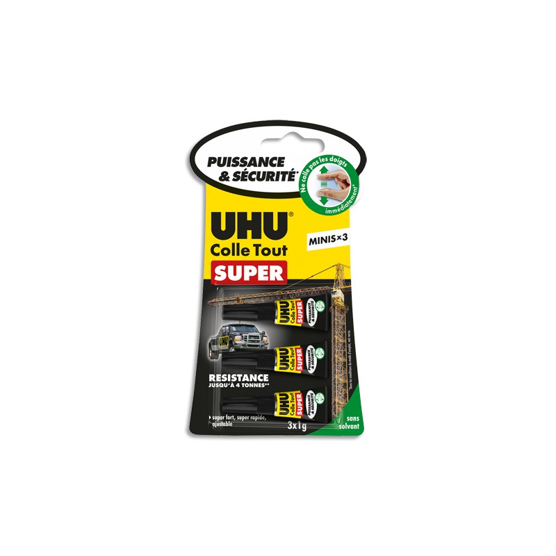 UHU B/3 X1G COLLE TOUT SUPER 41945 UHU B/3 X1G COLLE TOUT SUPER 41945