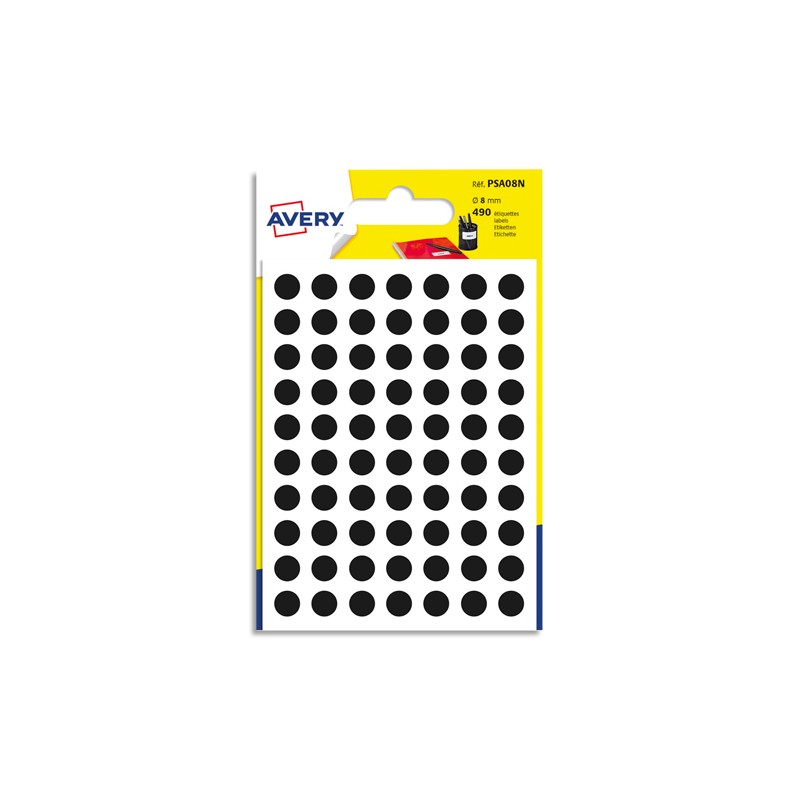 AVE S/490 PASTILLES D8MM NOIRE PSA08N AVE S/490 PASTILLES D8MM NOIRE PSA08N