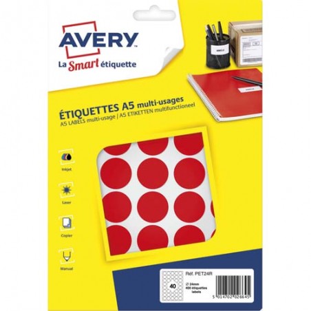 AVE S/400 PASTILLES D24MM RGE PET24R