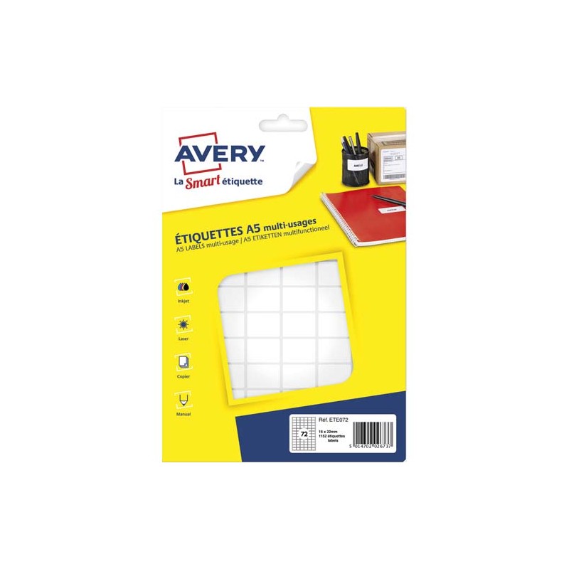 AVE S/1152 ETIQ MULTI A5 16X22 ETE072 AVE S/1152 ETIQ MULTI A5 16X22 ETE072