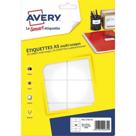 AVE S/160 ETIQ MULTI A5 38.5X65 ETE010