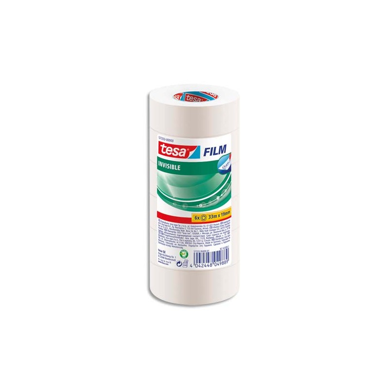 TES T/6 ADH INVISIBLE 19MMX33M 57333 TES T/6 ADH INVISIBLE 19MMX33M 57333