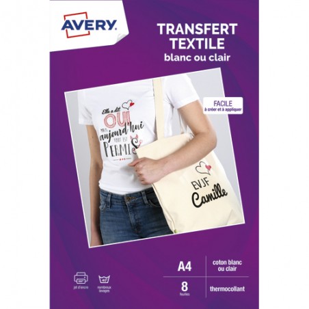 AVE B/4F A4 TRANSF TSHIRT FONCE C9406-5