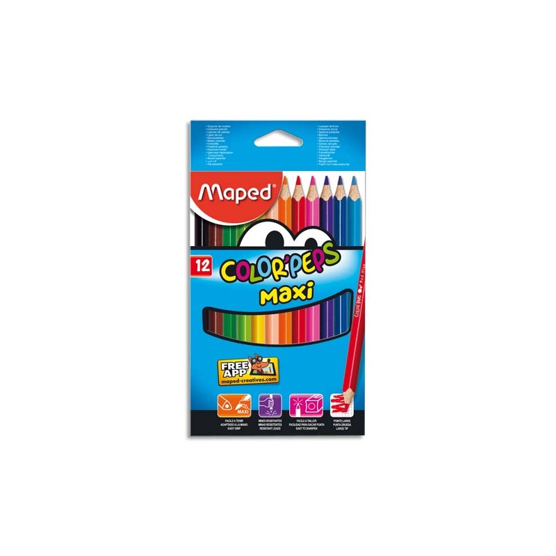 MAE B/12 MAXI COLOR PEPS ASS 834010 MAE B/12 MAXI COLOR PEPS ASS 834010