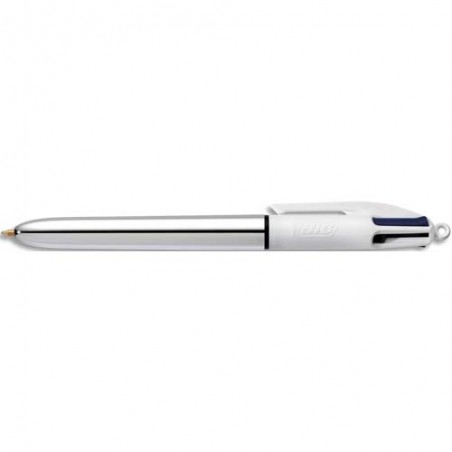 BIC BILLE 4COUL SHINE ARGENTE 919380