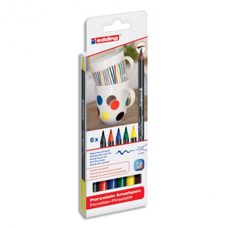 EDG SET 6 FEUTRES PORCELAINE 4-4200-6