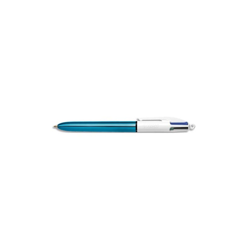 BIC BILLE 4COUL SHINE BLEU 949896