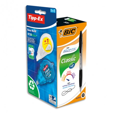 BIC P/12 ATLANTIS BL +1 EASYREFIL 989681