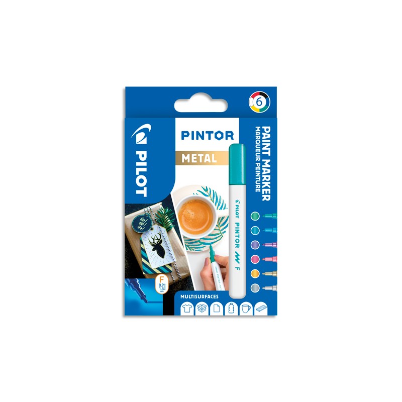 PIL SET/6 MARQ PINTOR FIN ASS MET 517443