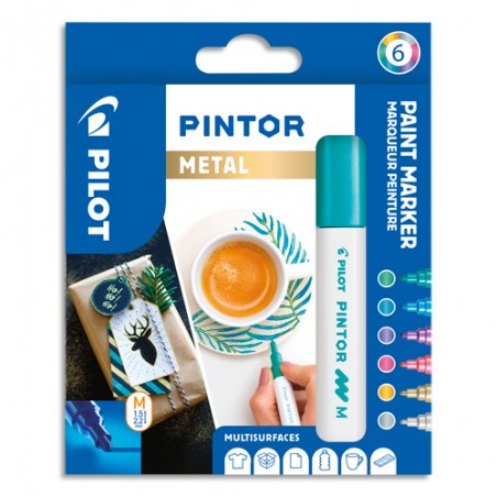 PIL SET/6 MARQ PINTOR MOY ASS MET 517450