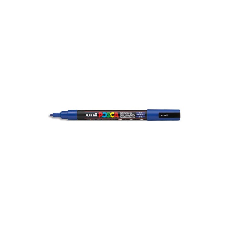 UNI MARQ POSCA PTE FINE F BLEU PC3M BF