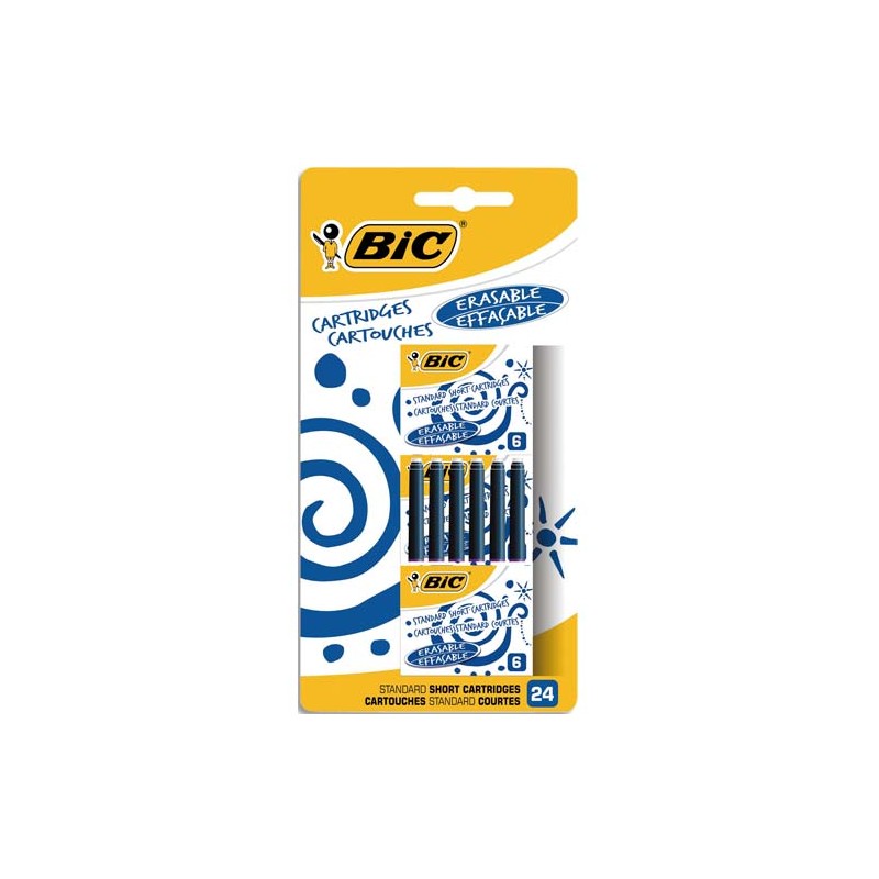 BIC BLISTER 24 CART INT COURTE B 888751