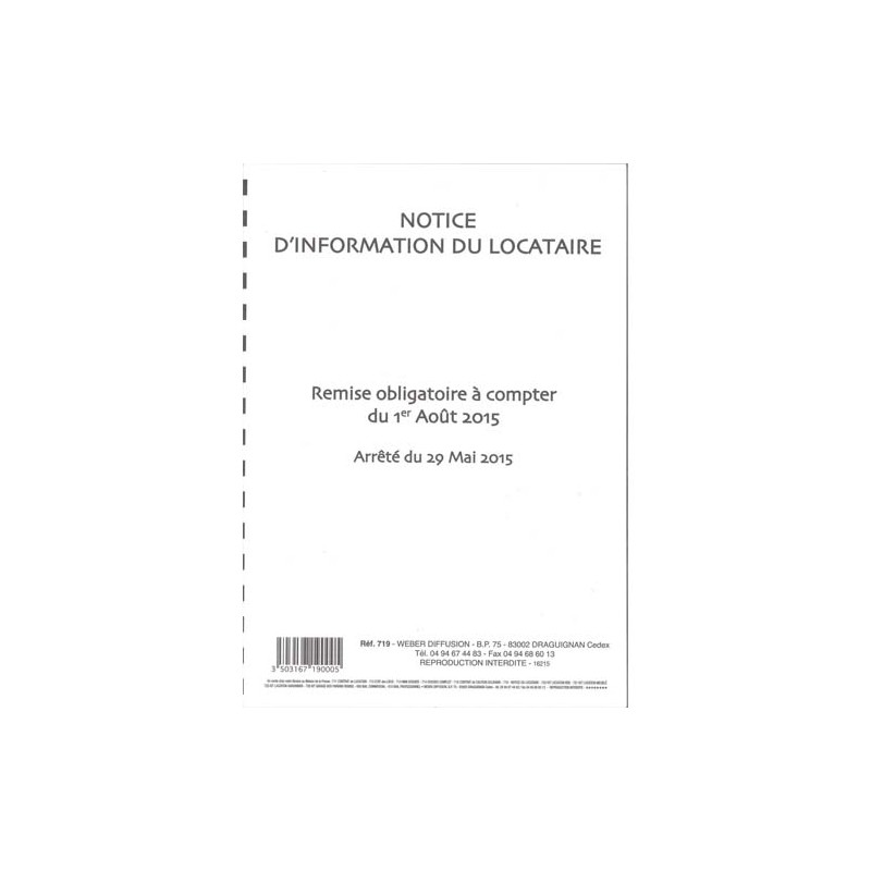 WDF NOTICE INFORMATION LOCATAIRE 719N